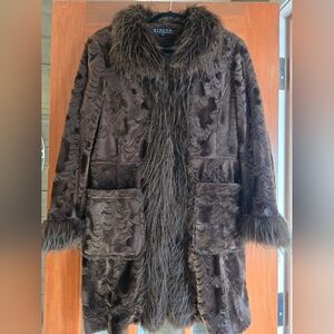Giacca Chocolate Faux Fur Penny Lane Coat